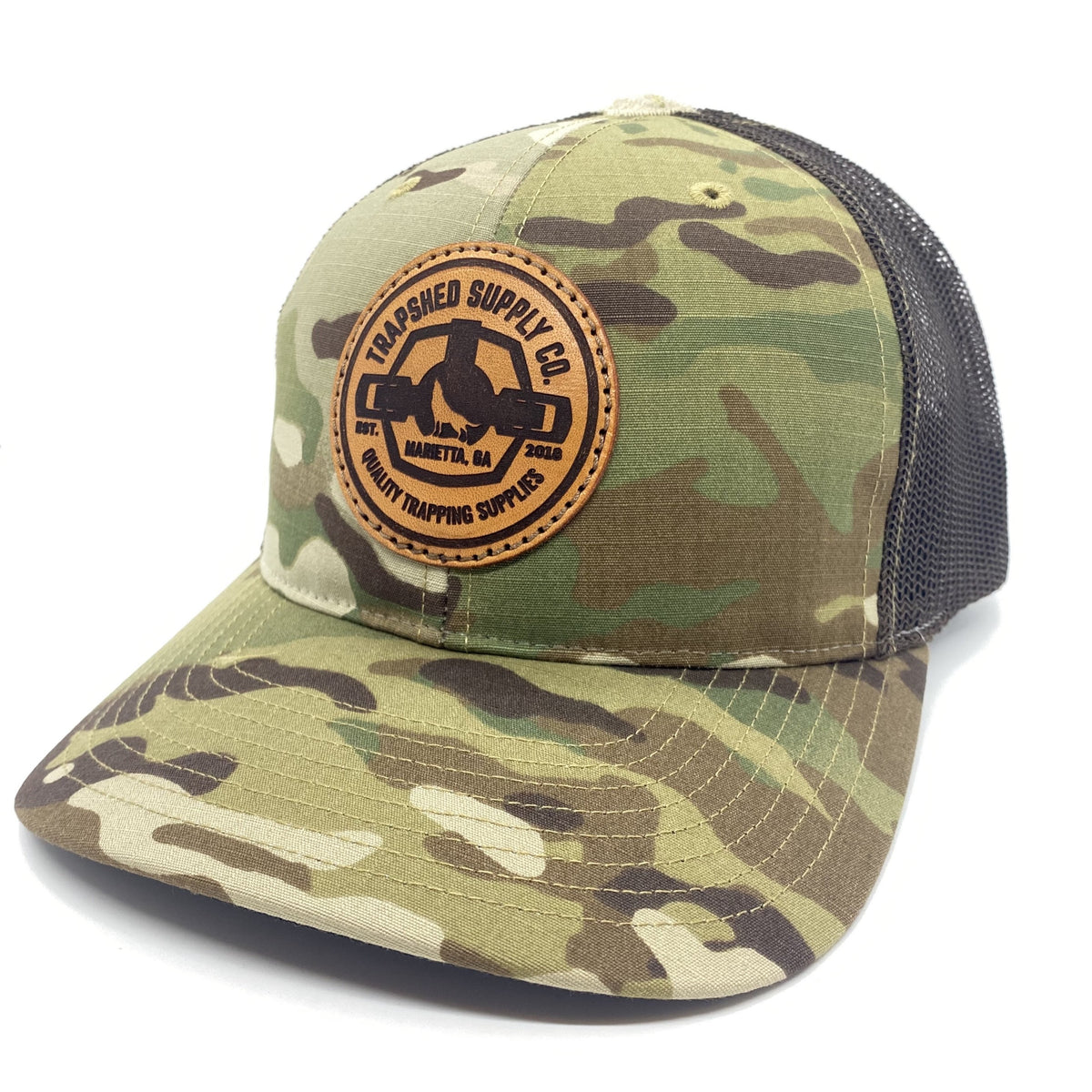 Leather Patch Trucker Hat - Tactipup