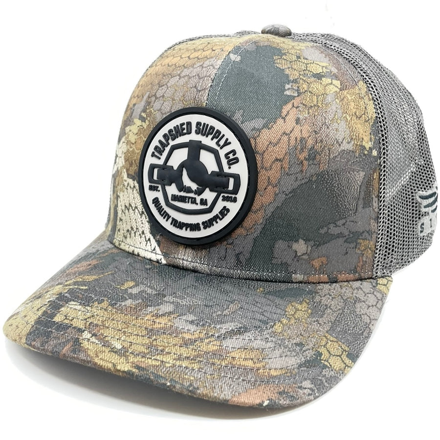 SITKA TrapShed Timber Rubber Logo Hat1