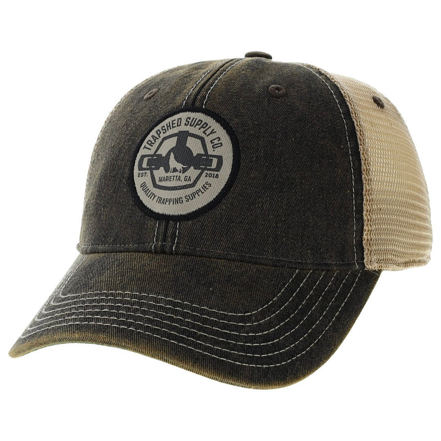 Black Retro Trucker Hat - TrapShed Supply Co.