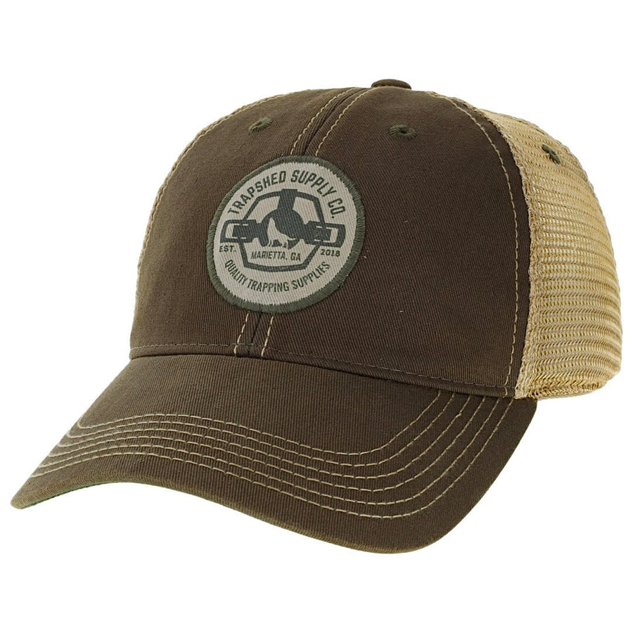 Olive Retro Trucker Hat - TrapShed Supply Co.