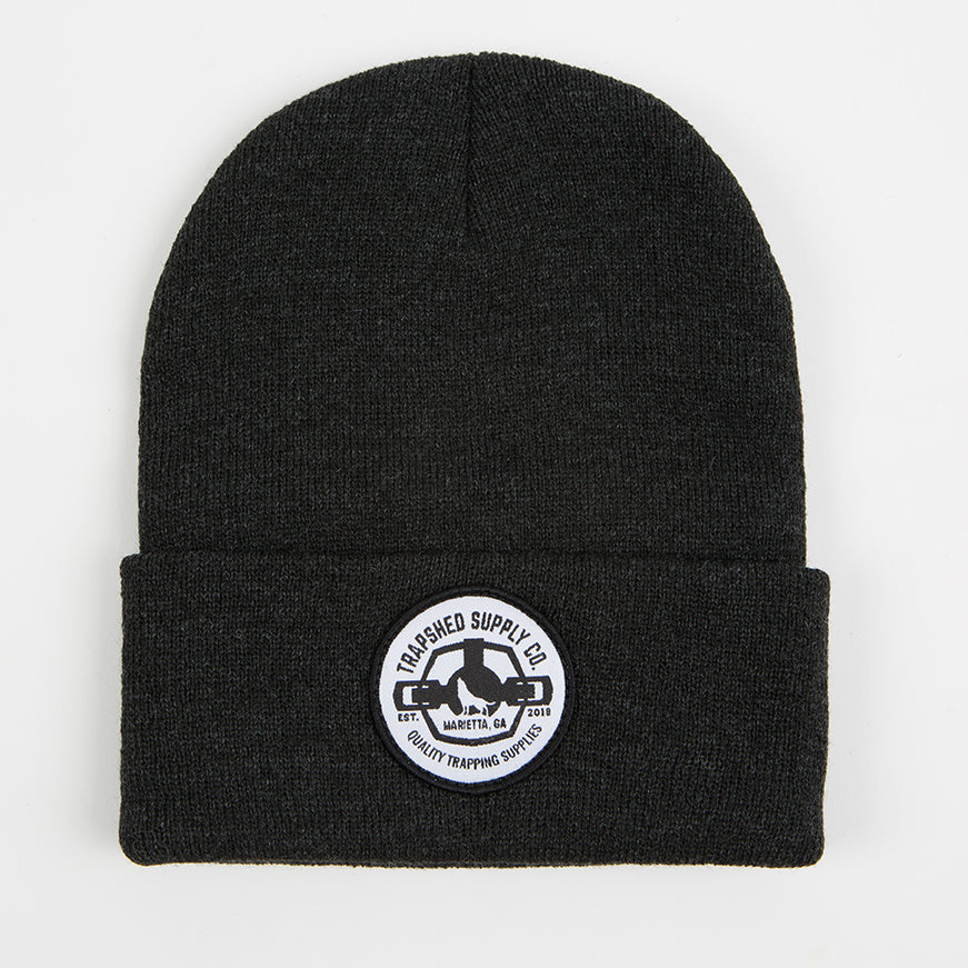 Winter Patch Hat Charcoal - TrapShed Supply Co.
