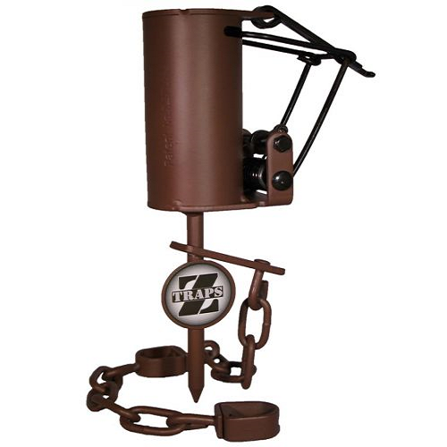 NO-BS Dog Proof Raccoon Trap - Coon Trapping - Coated DPs with Stake & Chain