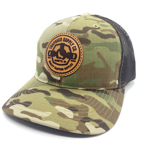 Leather Patch MultiCam® Trucker Hat