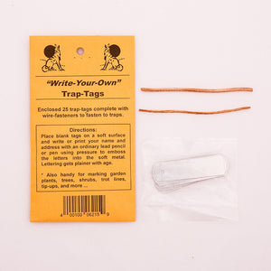 Write Your Own Trap Tags - TrapShed Supply Co.